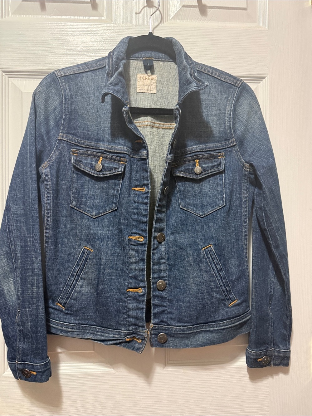 J. Crew Medium Wash Denim Jean Jacket - Blue